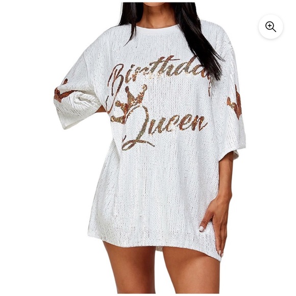 Dresses & Skirts - NWOT Birthday Queen Sequin Dress